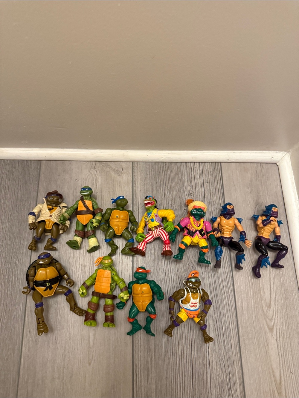 Ninja Action Figure Set - Green, Orange, Yellow & Purple